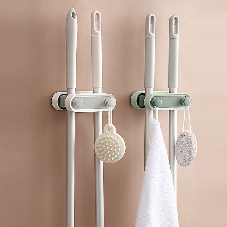 Wall Mounted Adhesive Bathroom Mop Hook