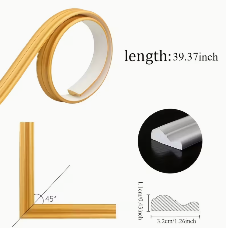 Self-Adhesive DIY Panel Moulding Strip