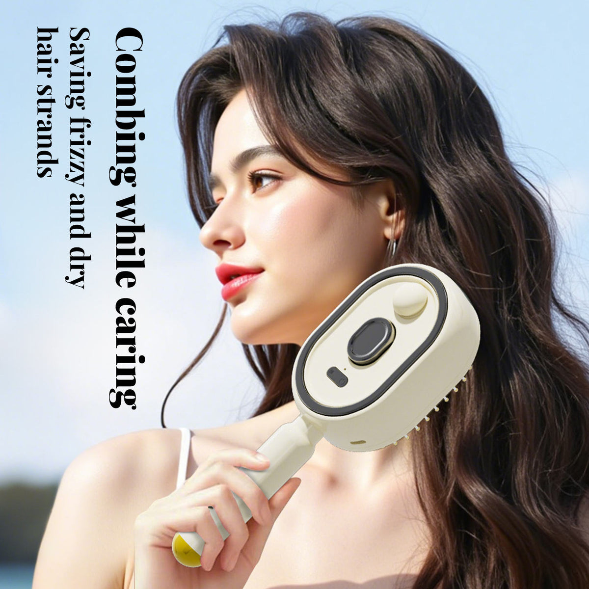 Multifunction Spray Comb With Red Light Therapy