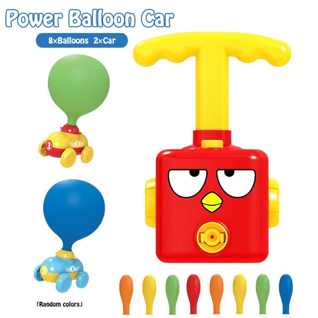 8 Balloon Car Toy Inertial Power Balloon launcher Education Science Experiment Puzzle Fun Toys for Children