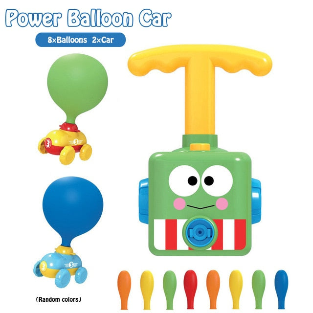 8 Balloon Car Toy Inertial Power Balloon launcher Education Science Experiment Puzzle Fun Toys for Children