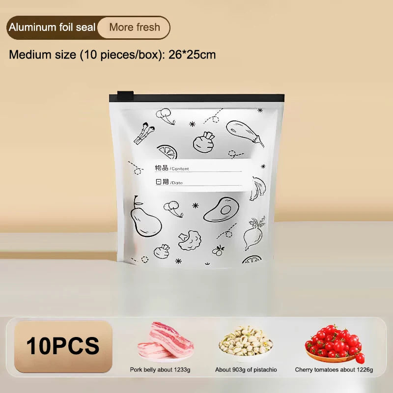 Reusable Aluminum Foil Sealable Storage Bags