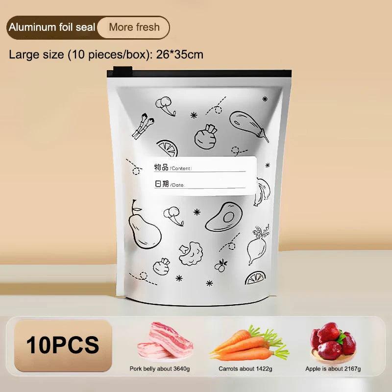 Reusable Aluminum Foil Sealable Storage Bags