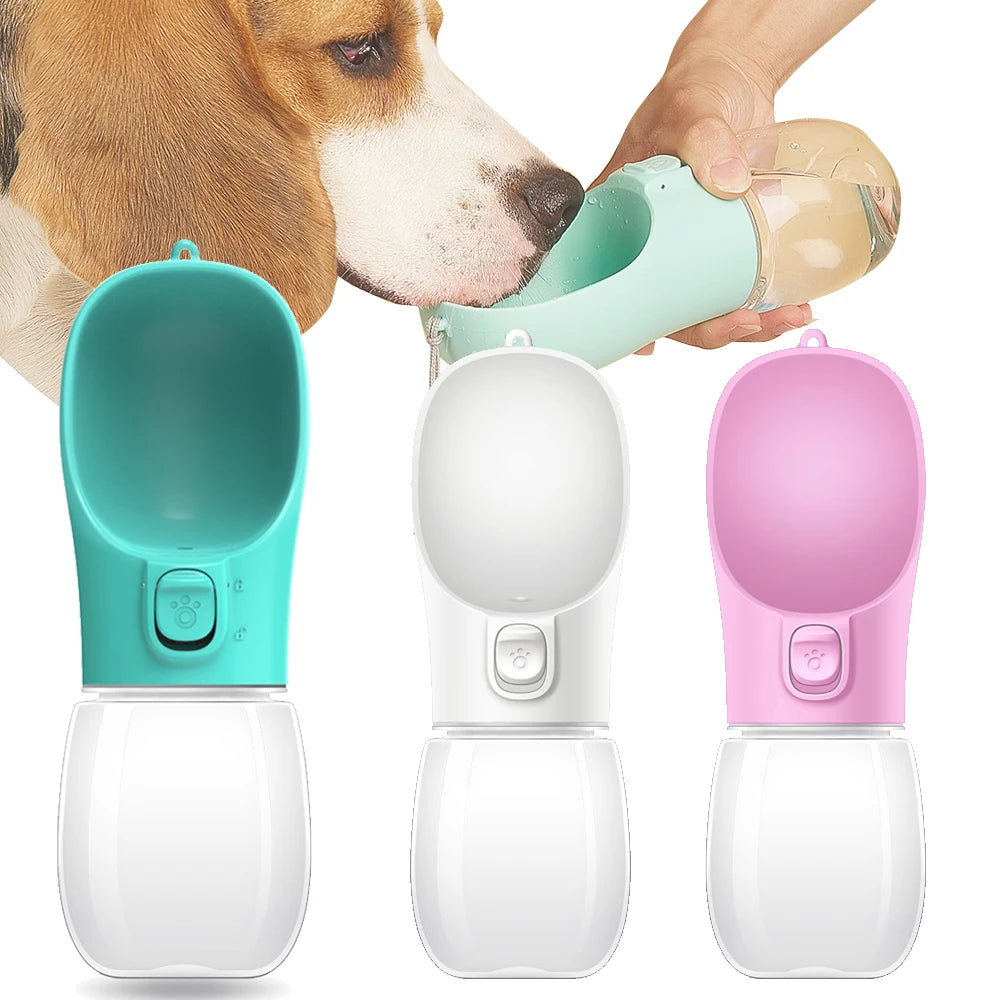 Portable Dog Water Bottle — Leakproof Outdoor Drinking Bottle for Dogs & Cats