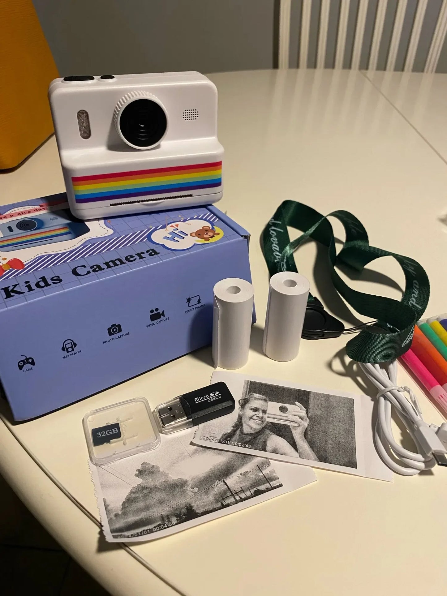 Kids Digital Camera with Instant Print — 1080P HD Toy Camera for Boys & Girls