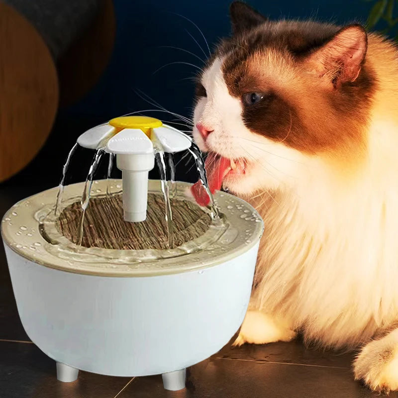 Automatic Cat Water Fountain – Filtered USB Pet Drinking Bowl