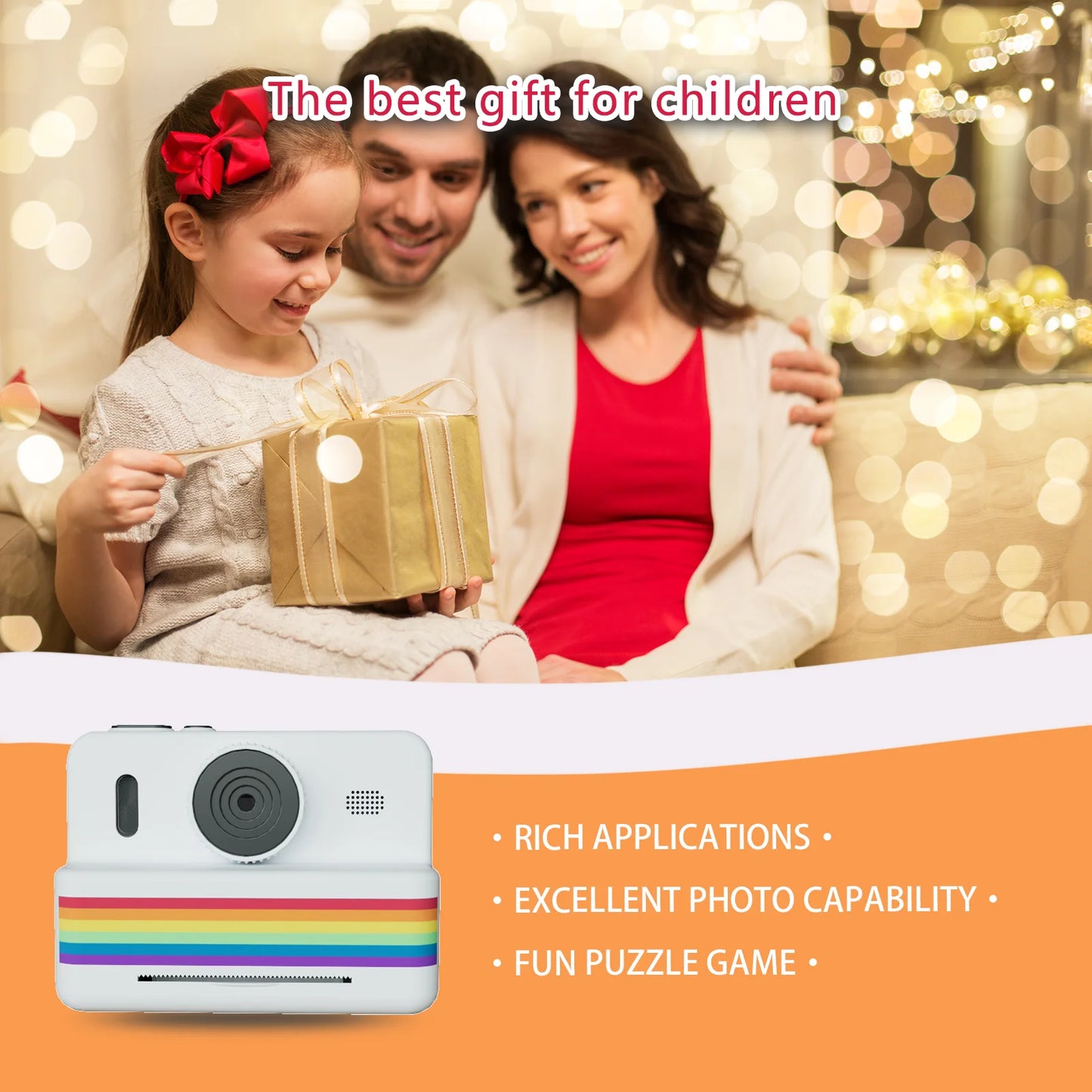Kids Digital Camera with Instant Print — 1080P HD Toy Camera for Boys & Girls
