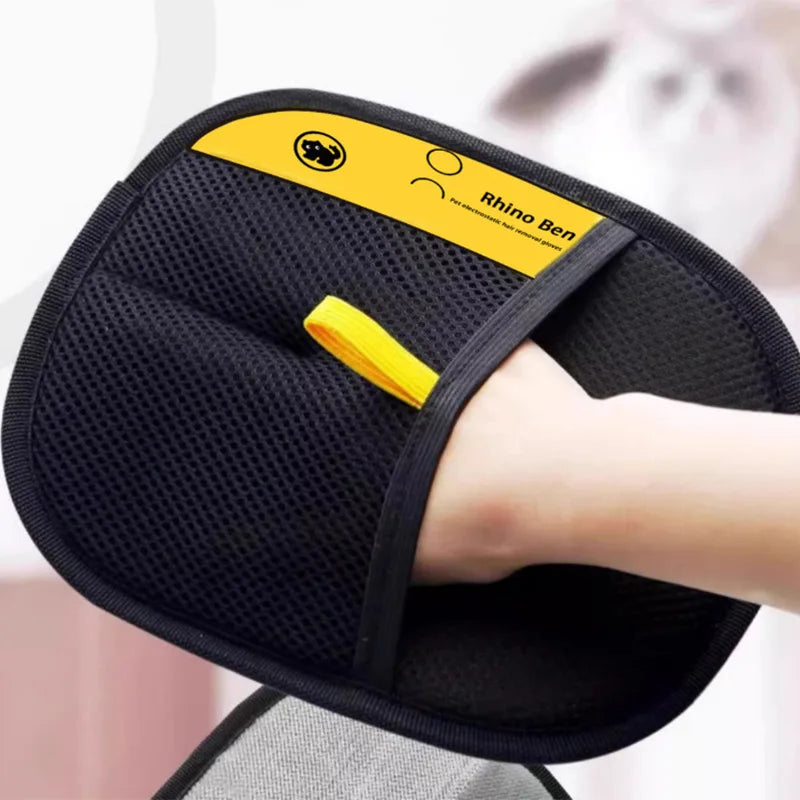 Pet Hair Remover Grooming Gloves for Dogs & Cats