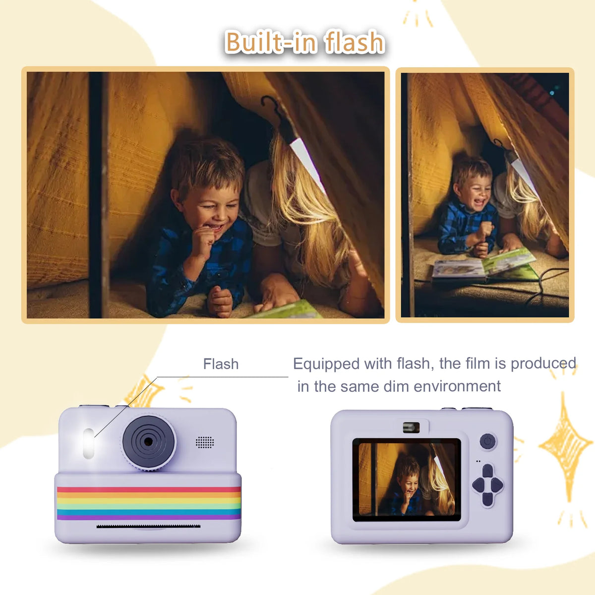 Kids Digital Camera with Instant Print — 1080P HD Toy Camera for Boys & Girls