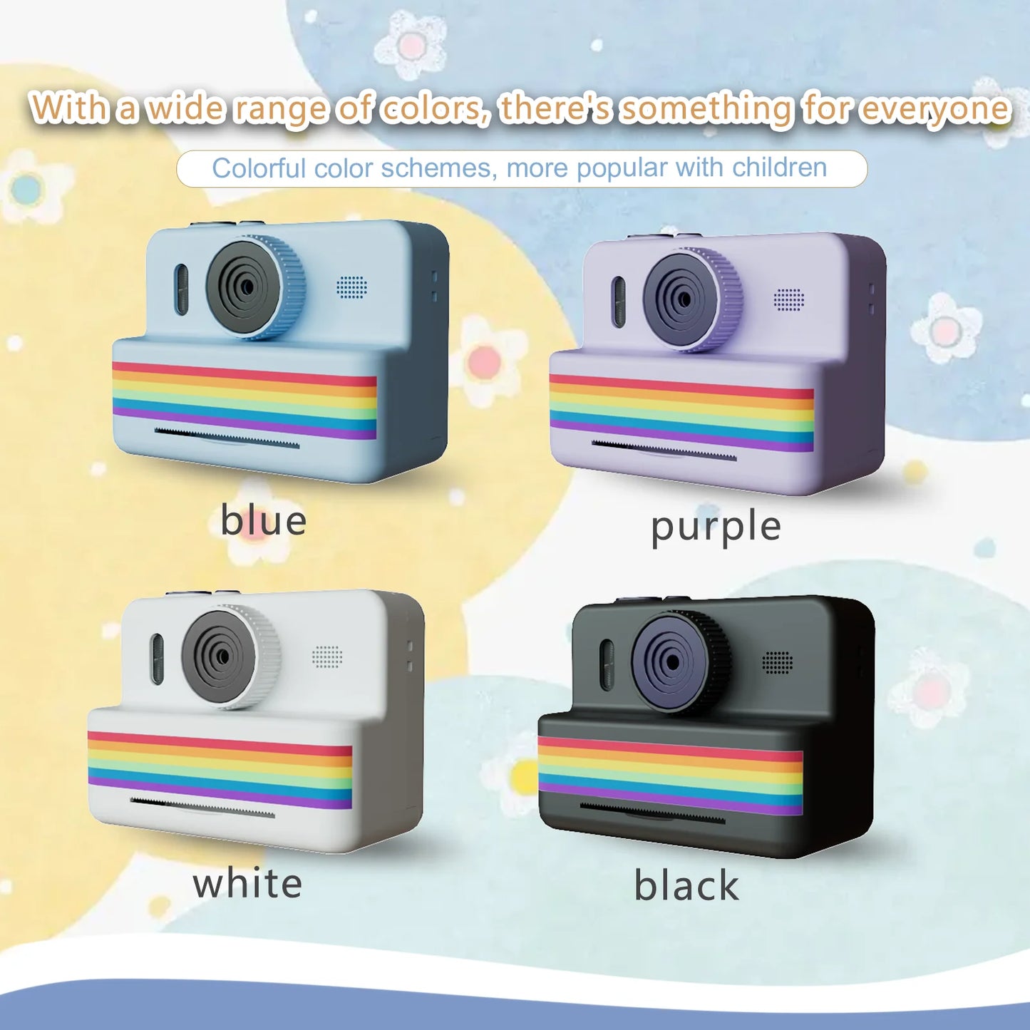 Kids Digital Camera with Instant Print — 1080P HD Toy Camera for Boys & Girls