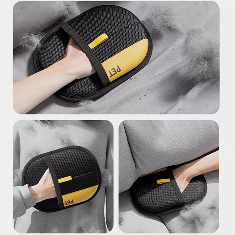 Pet Hair Remover Grooming Gloves for Dogs & Cats