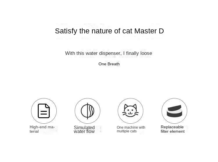 Automatic Cat Water Fountain – Filtered USB Pet Drinking Bowl
