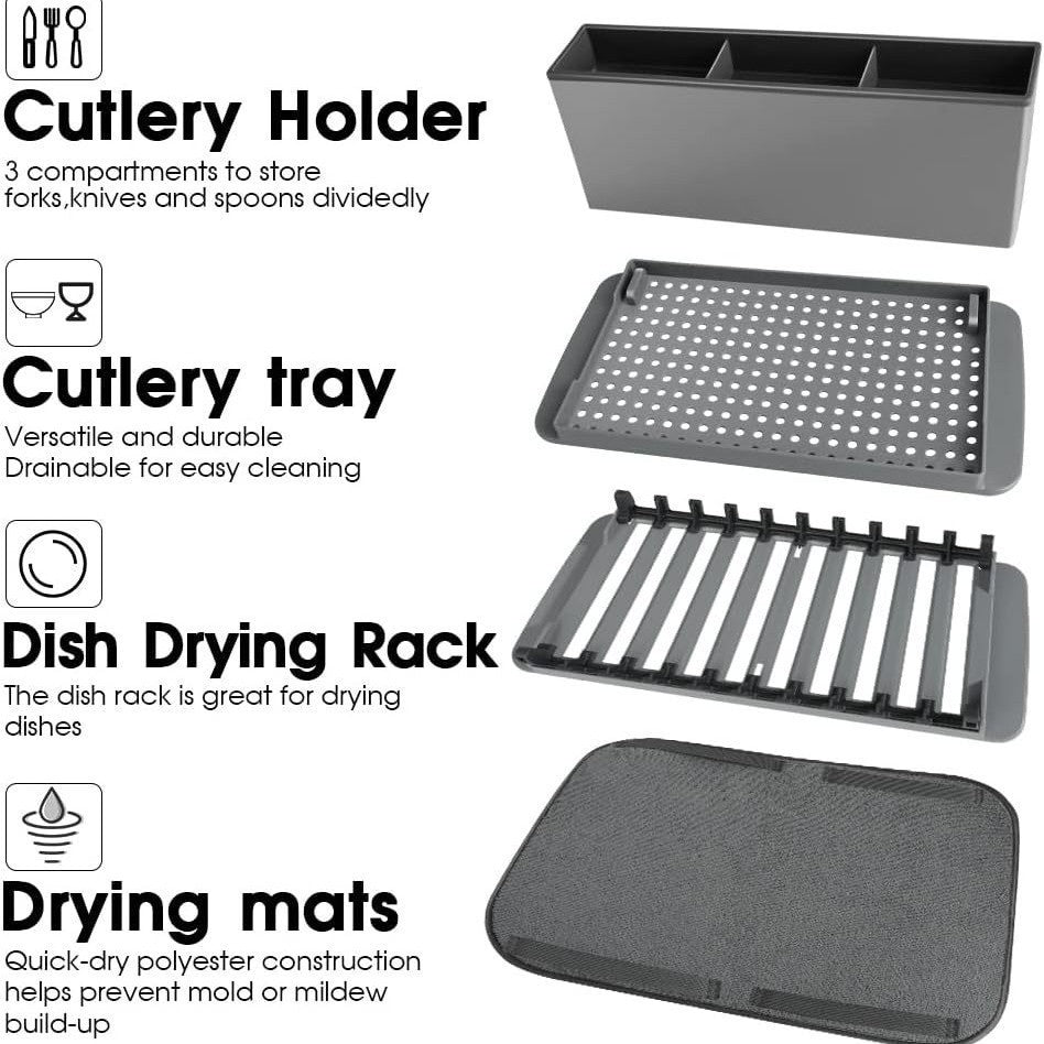 Sink Organizer And Cutlery Drying Rack
