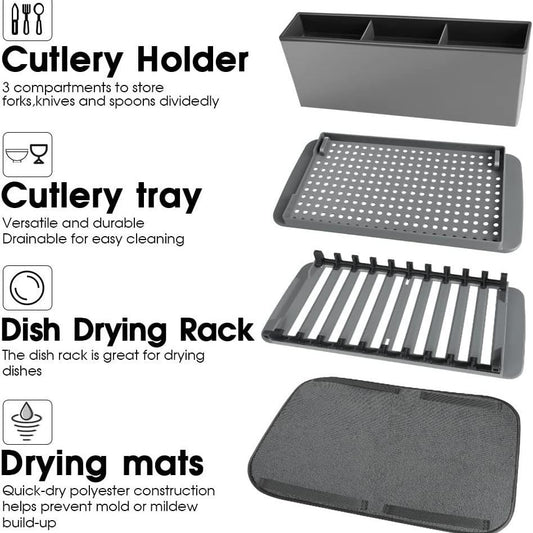Sink Organizer And Cutlery Drying Rack