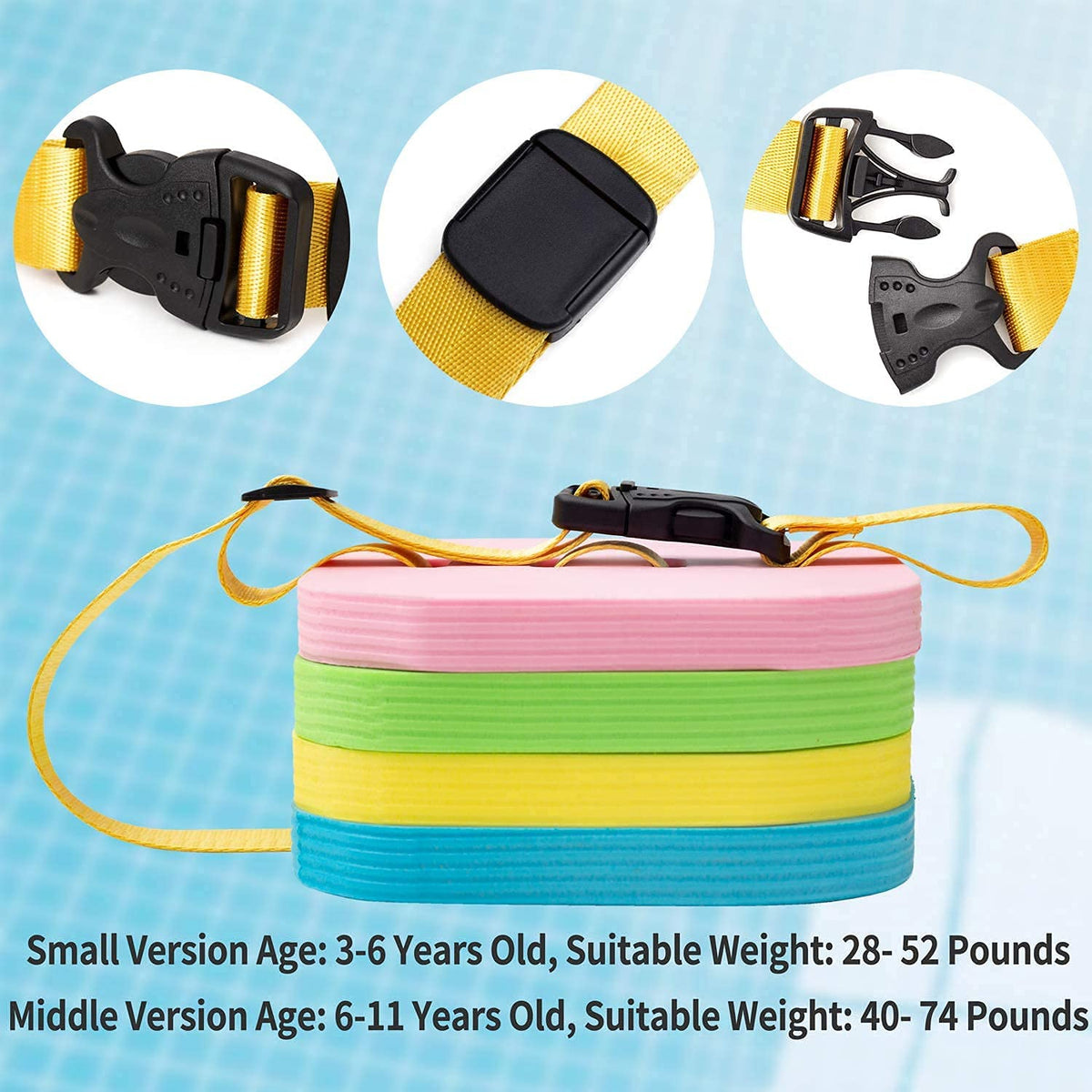 Lightweight Back Float Swim Trainer Belt