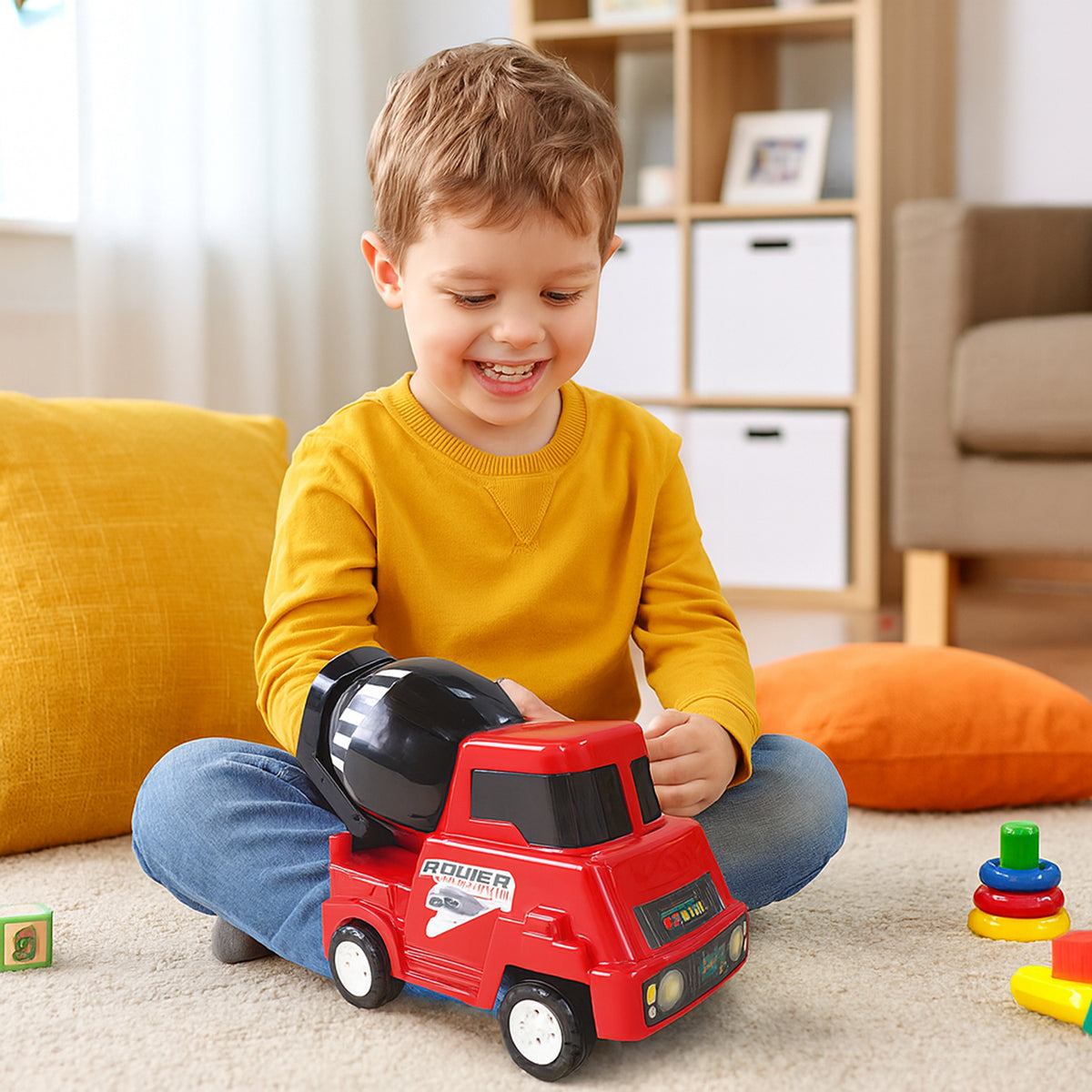 Funwoods Kids Power Cement Mixture Toy Truck - (1 Pc)